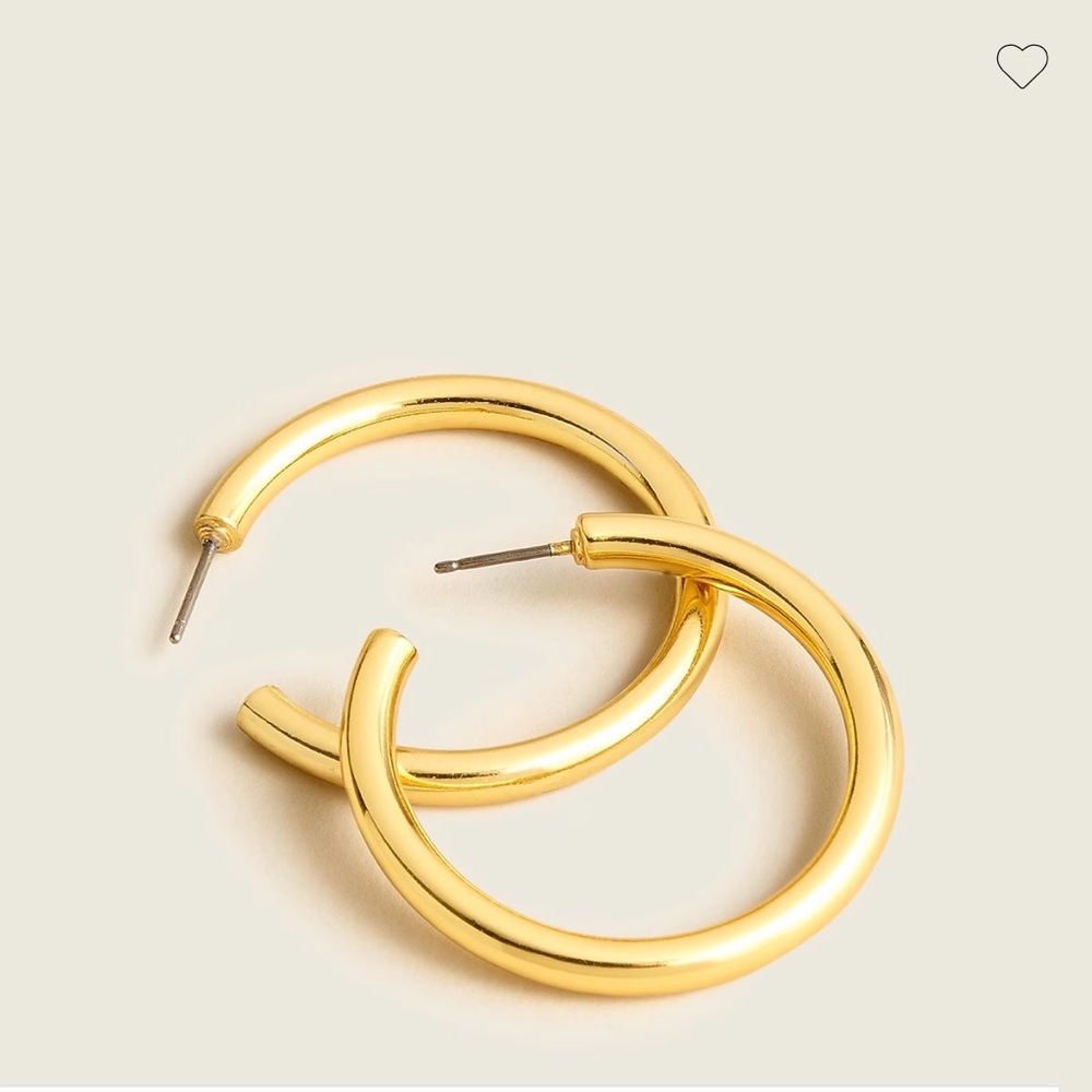 J. crew 2 inch Gold Hoop Earrings NWT